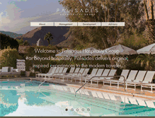 Tablet Screenshot of palisadeshospitality.com